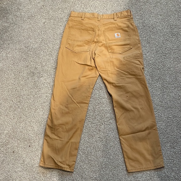 Carhartt Pants 32x3 Carhartt Relaxed Fit Dark Khaki Work Pants 5
